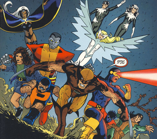 X-Men/Alpha Flight panel by John Cassaday