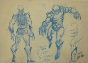 Original Wolverine sketch by John Romita
